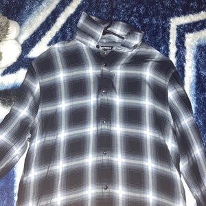 Express Button Down Long Sleeve M